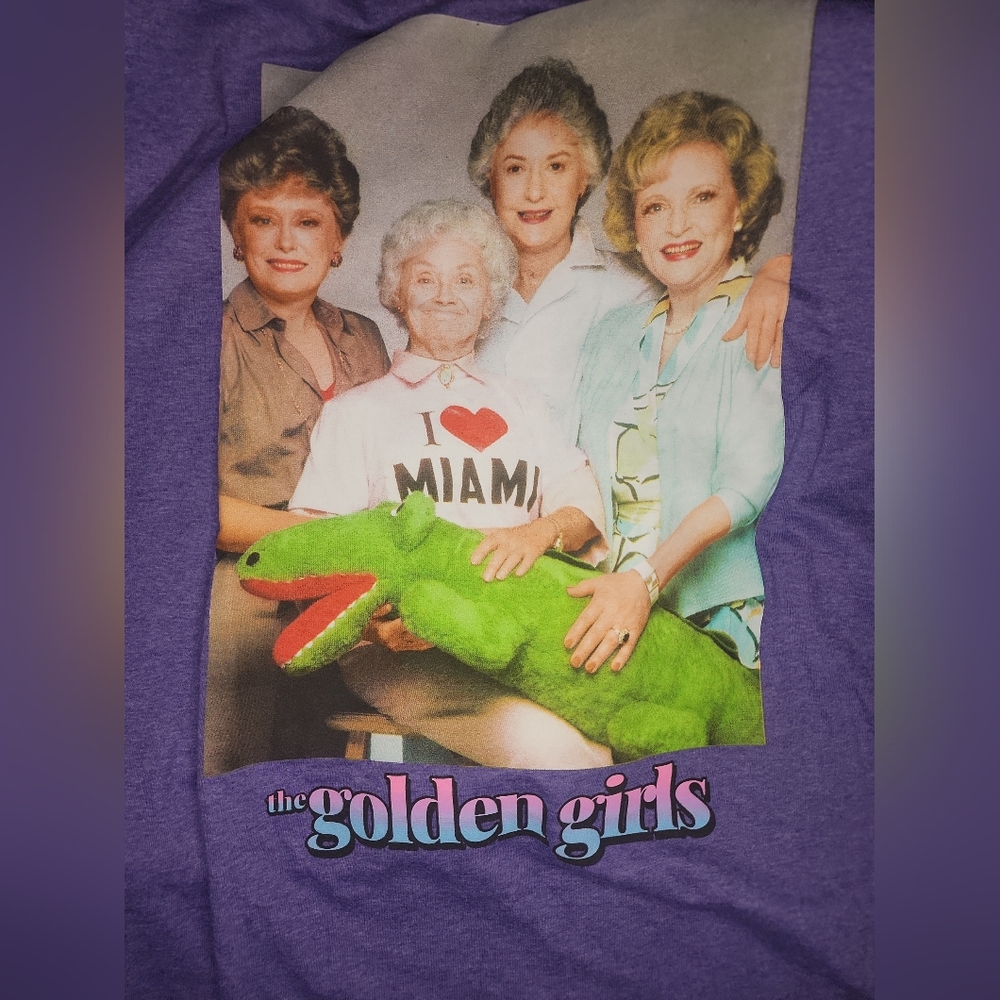 Purple Golden Girls Graphic Tee Adult Large NWT - Picture 2 of 4